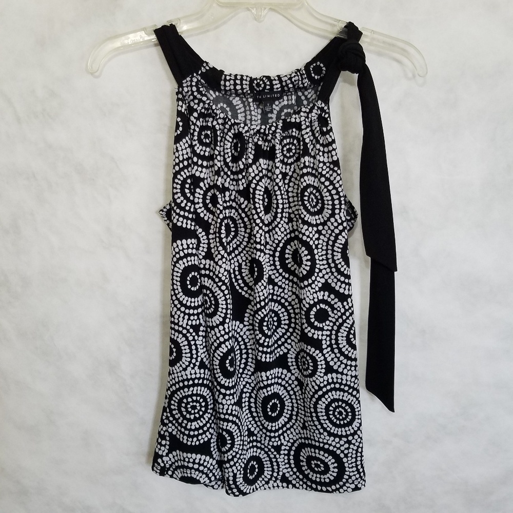 The Limited black and white top